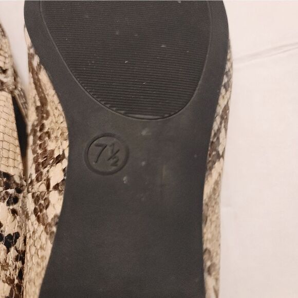 A.NEW.DAY POINTED TOE ANIMAL PRINT DESIGN WOMEN'S SANDAL FLAT - Picture 12 of 16